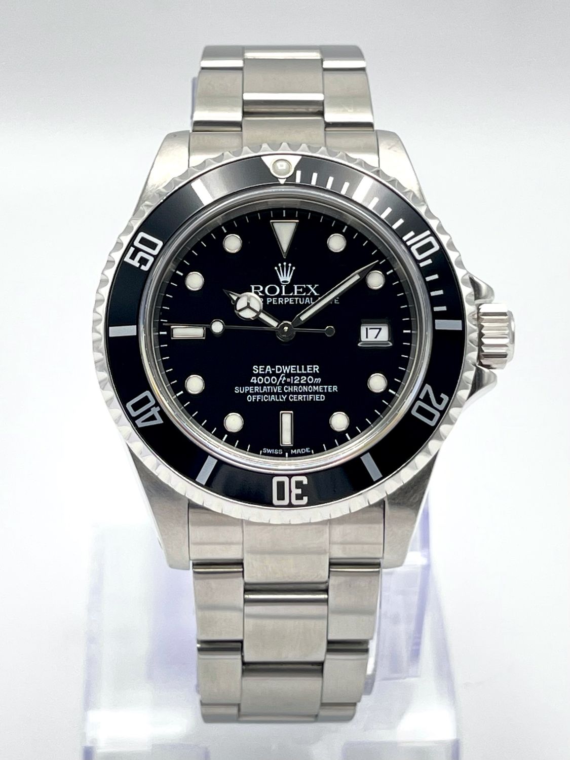 Rolex Sea-Dweller 16600 40mm Black Dial Black Aluminium Insert Bezel Box