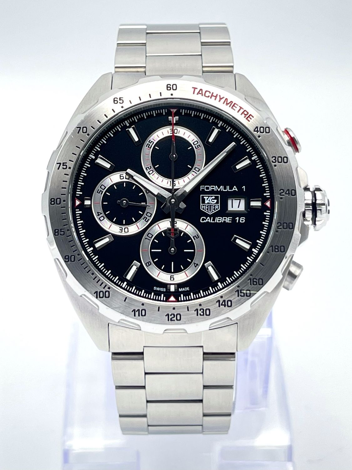 TAG Heuer FORMULA 1 Automatic 44mm Black Dial Steel CAZ2010.BA0876 Papers