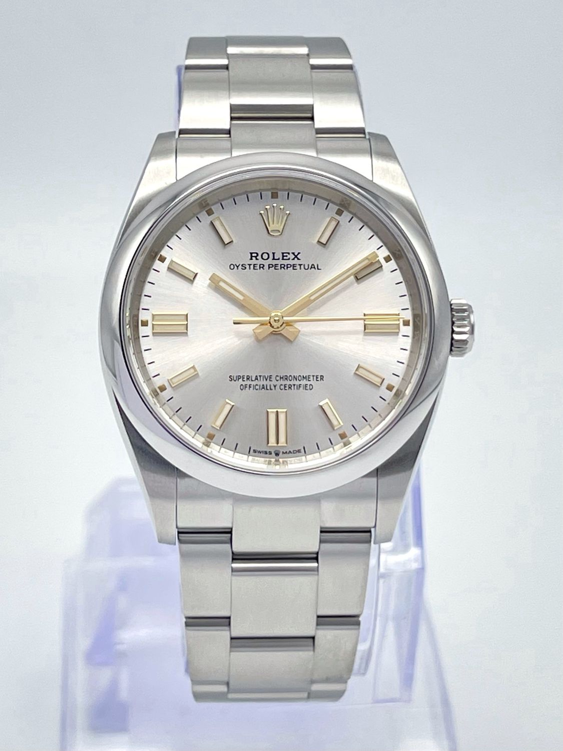 Rolex Oyster Perpetual 126000 36mm Silver Dial Smooth Bezel Oyster 2022 Papers