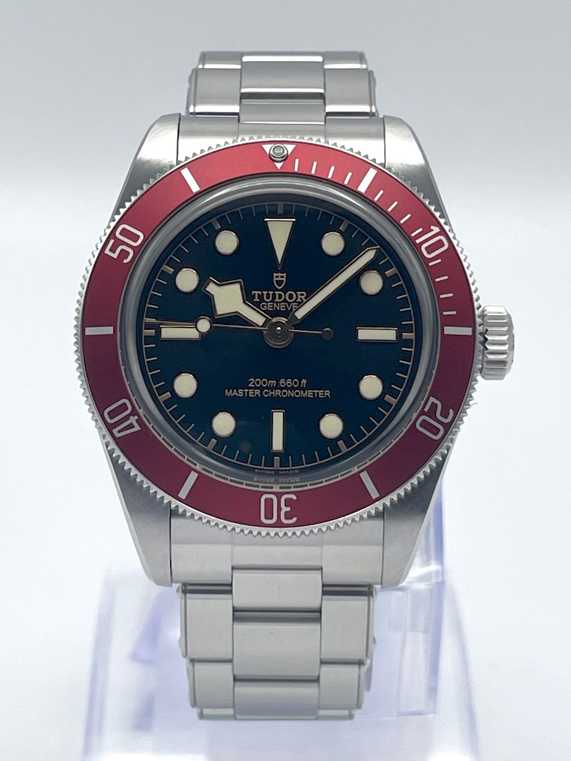 Tudor Black Bay 41mm M7941A1A0RU-0001 Black Dial Burgundy Bezel Stainless Paper