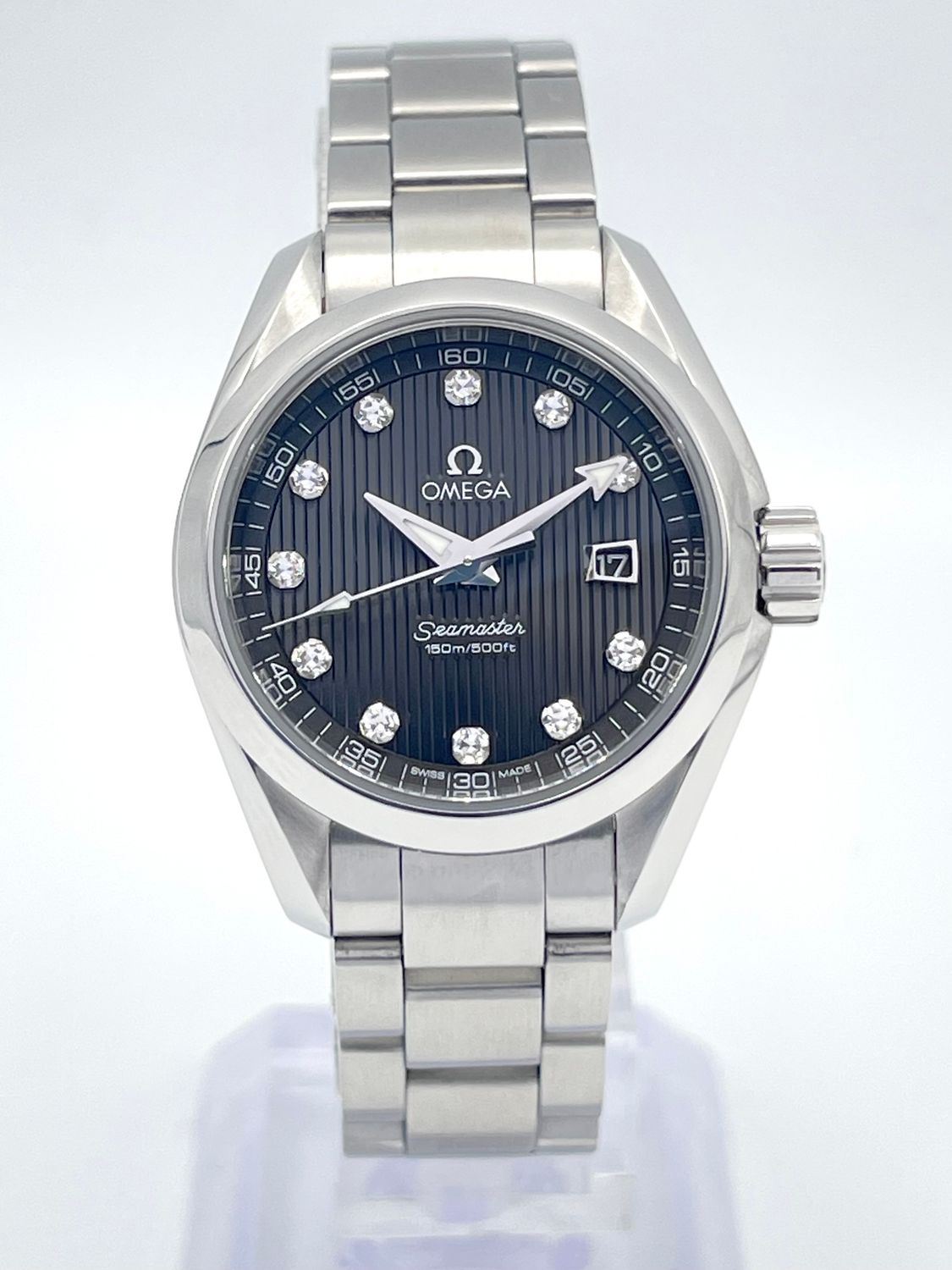 Omega Seamaster Aqua Terra Grey Diamond Dial 30mm 231.10.30.61.56.001 Quartz