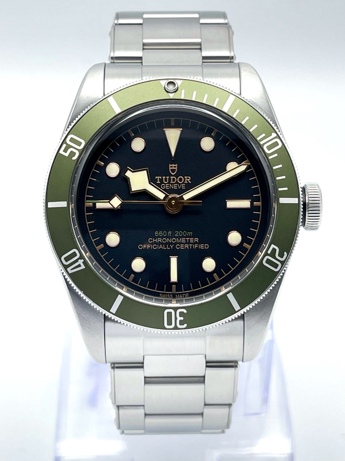 Tudor Black Bay 58 Harrods 41mm M79230G Black Dial Green Bezel Automatic Papers