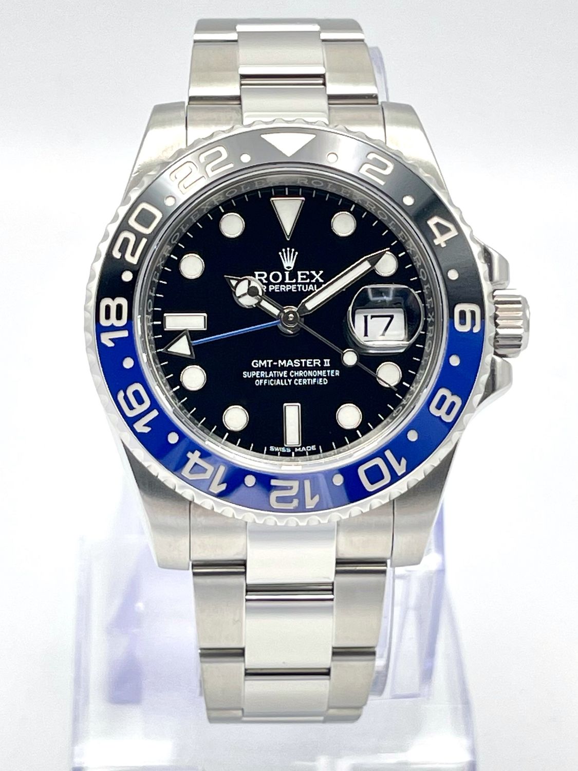 Rolex GMT-Master II 116710BLNR 40mm Batman Ceramic Bezel Oyster Box &amp; Papers