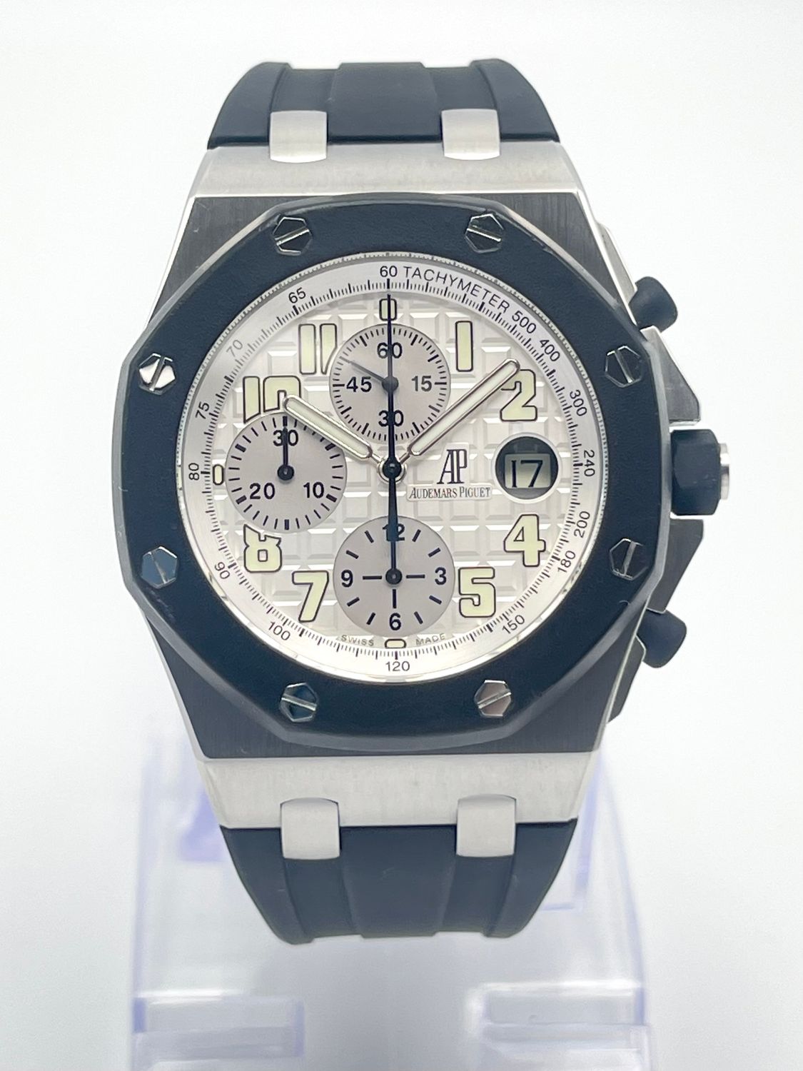 Audemars Piguet Royal Oak Offshore 25940SK Rubber Strap White Dial Chronograph