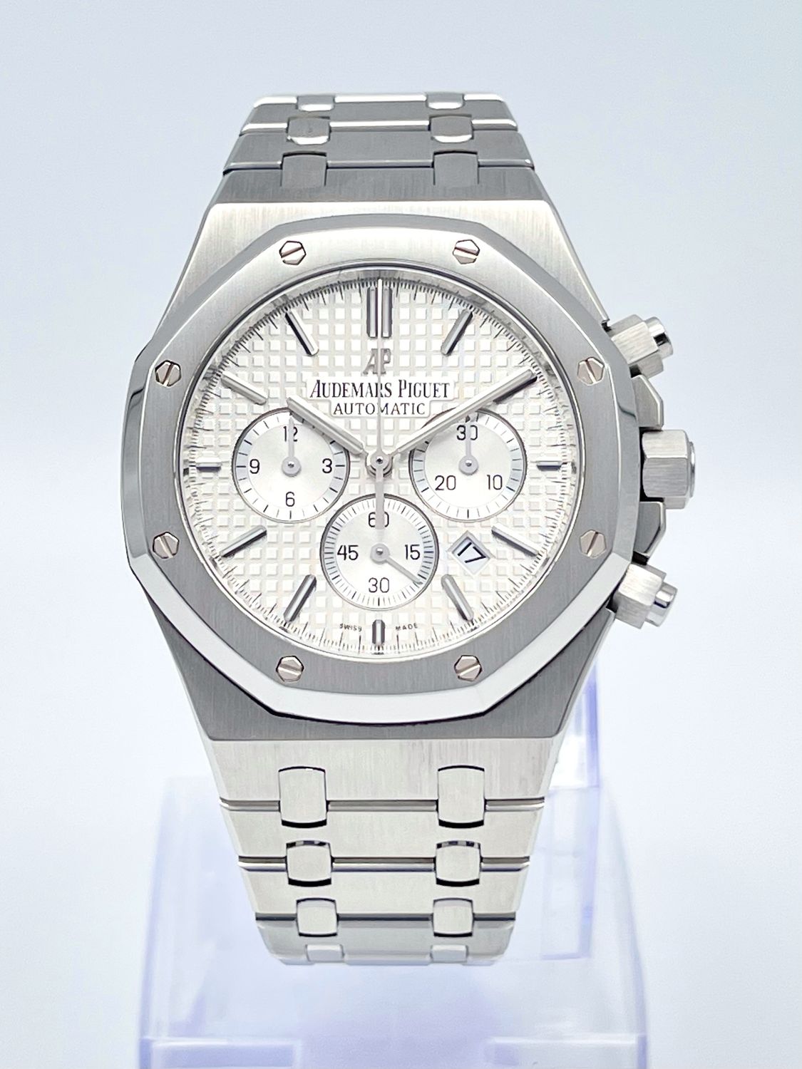 Audemars Piguet Royal Oak 41mm 26320ST Chronograph White Dial Box Papers 2015 Second Deposit
