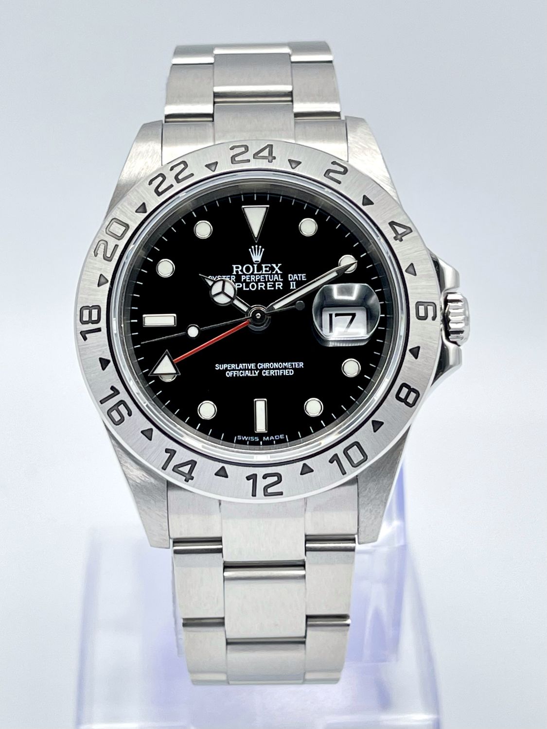 Rolex Explorer II Date 16570 40mm Black Dial Steel Oyster Box 2004
