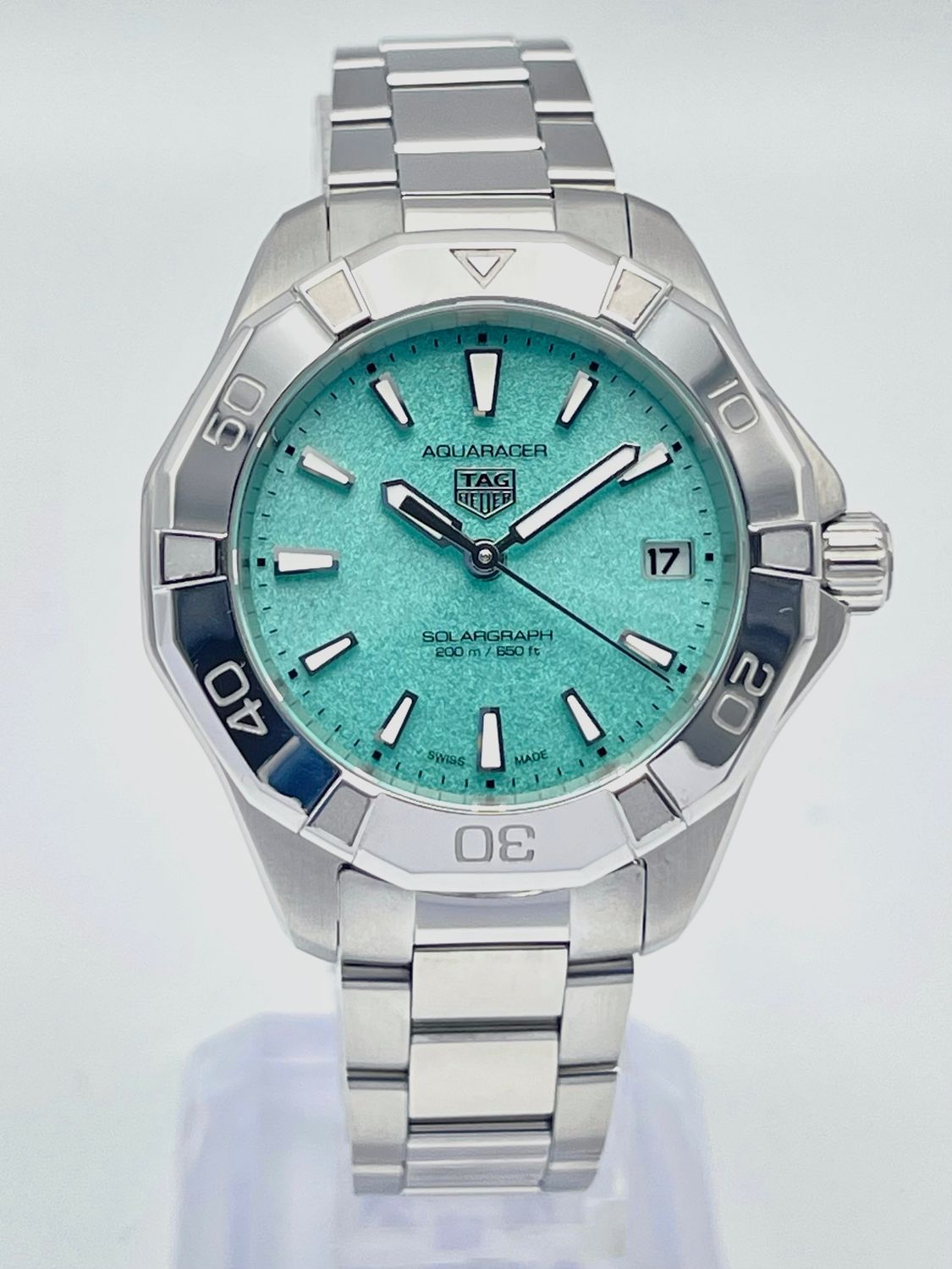 Tag Heuer Aquaracer Pro WBP1315 34mm Blue MOP Dial Solargraph Papers 2025