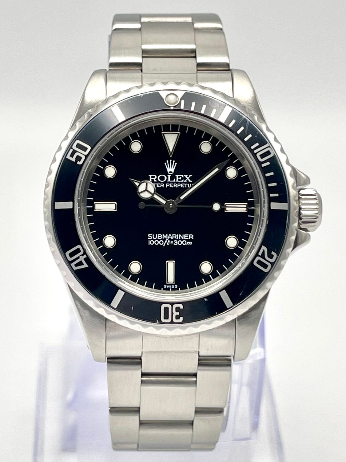 Rolex Submariner No Date 14060 40mm Black Dial Black Aluminium Bezel Sub Box