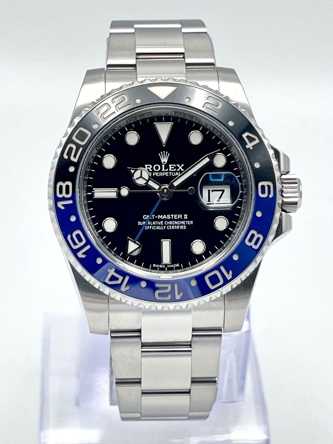 Rolex GMT-Master II 116710BLNR 40mm Batman Ceramic Bezel Oyster Box &amp; Papers