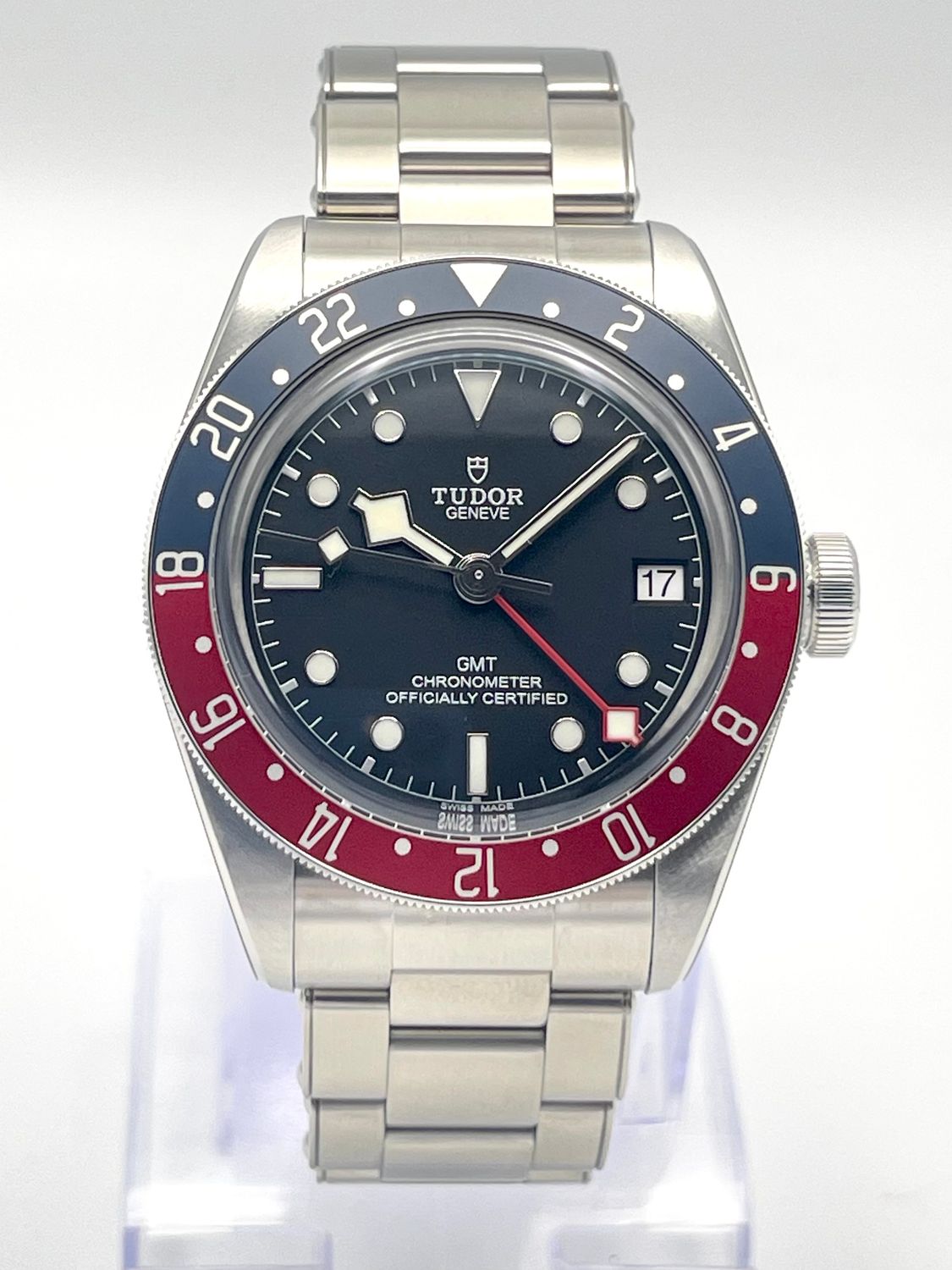 Tudor Black Bay GMT 79830RB 41mm Pepsi Black Dial Red Blue Bezel 2023 Stickered