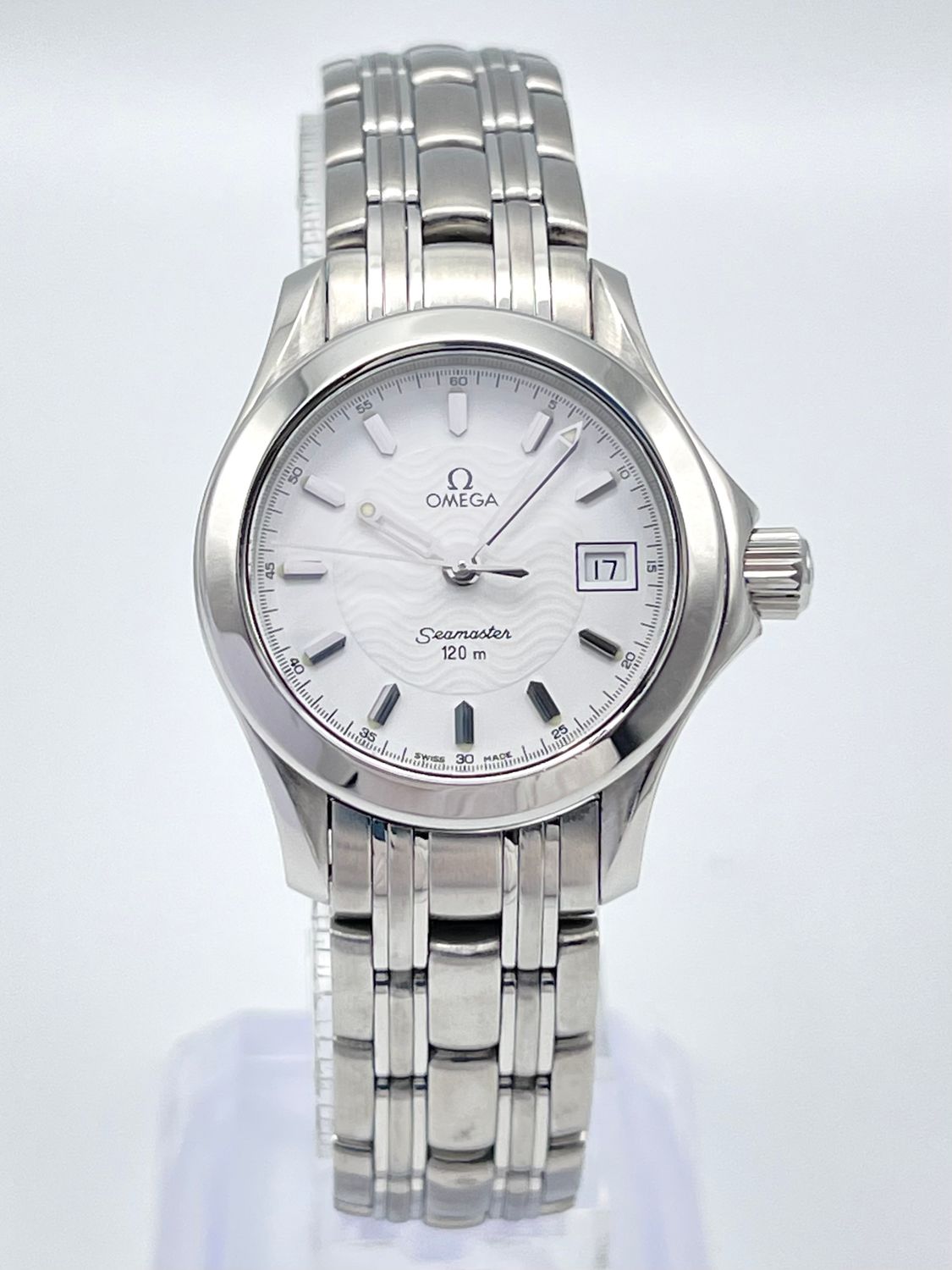 Omega Seamaster Ladies 25mm White Dial Stainless Steel Quartz 2581.21