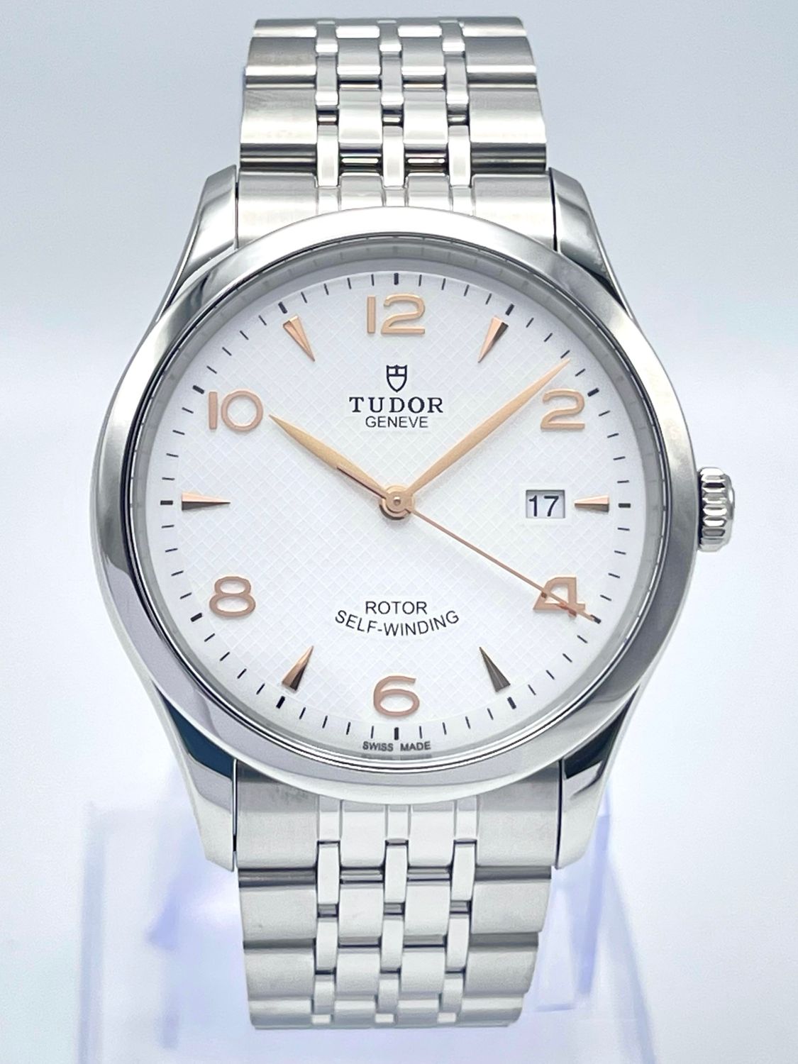 Tudor 1926 41mm 91650 Automatic Silver Dial Smooth Bezel Jubilee Papers 2024