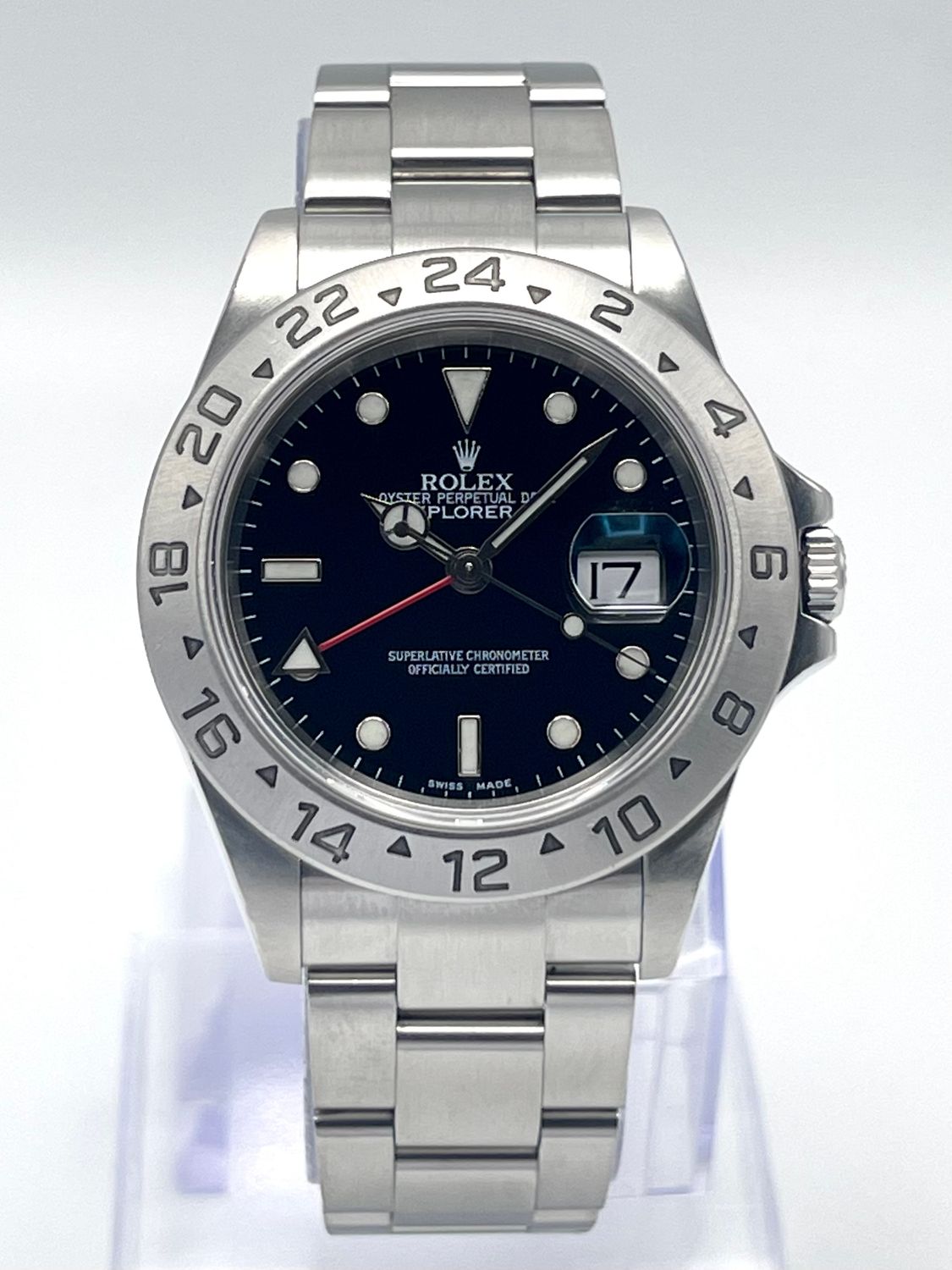 Rolex Explorer II GMT Date 16570 40mm Black Dial Steel Oyster 2004 Box