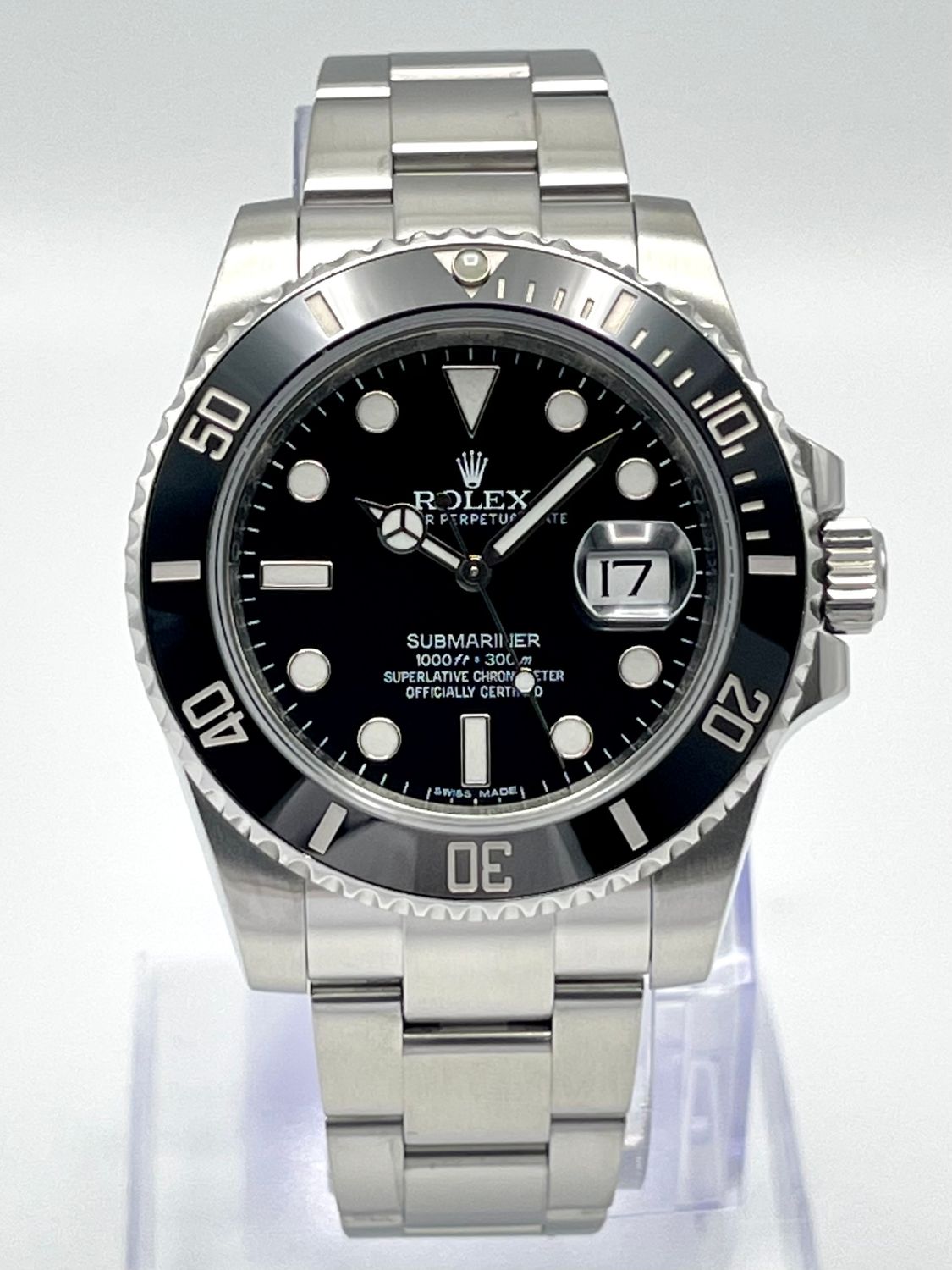 Rolex Submariner Date 116610LN 40mm Black Dial Ceramic Bezel Oyster 2018 Papers