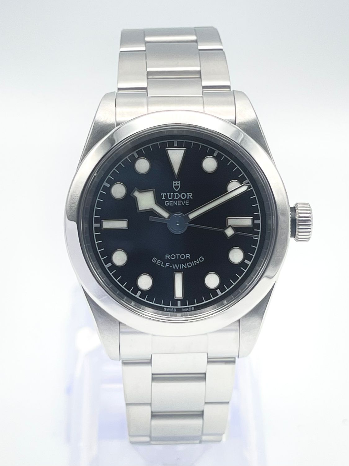 Tudor Heritage Black Bay 32 79580 32mm Black Dial Smooth Bezel Stainless Papers