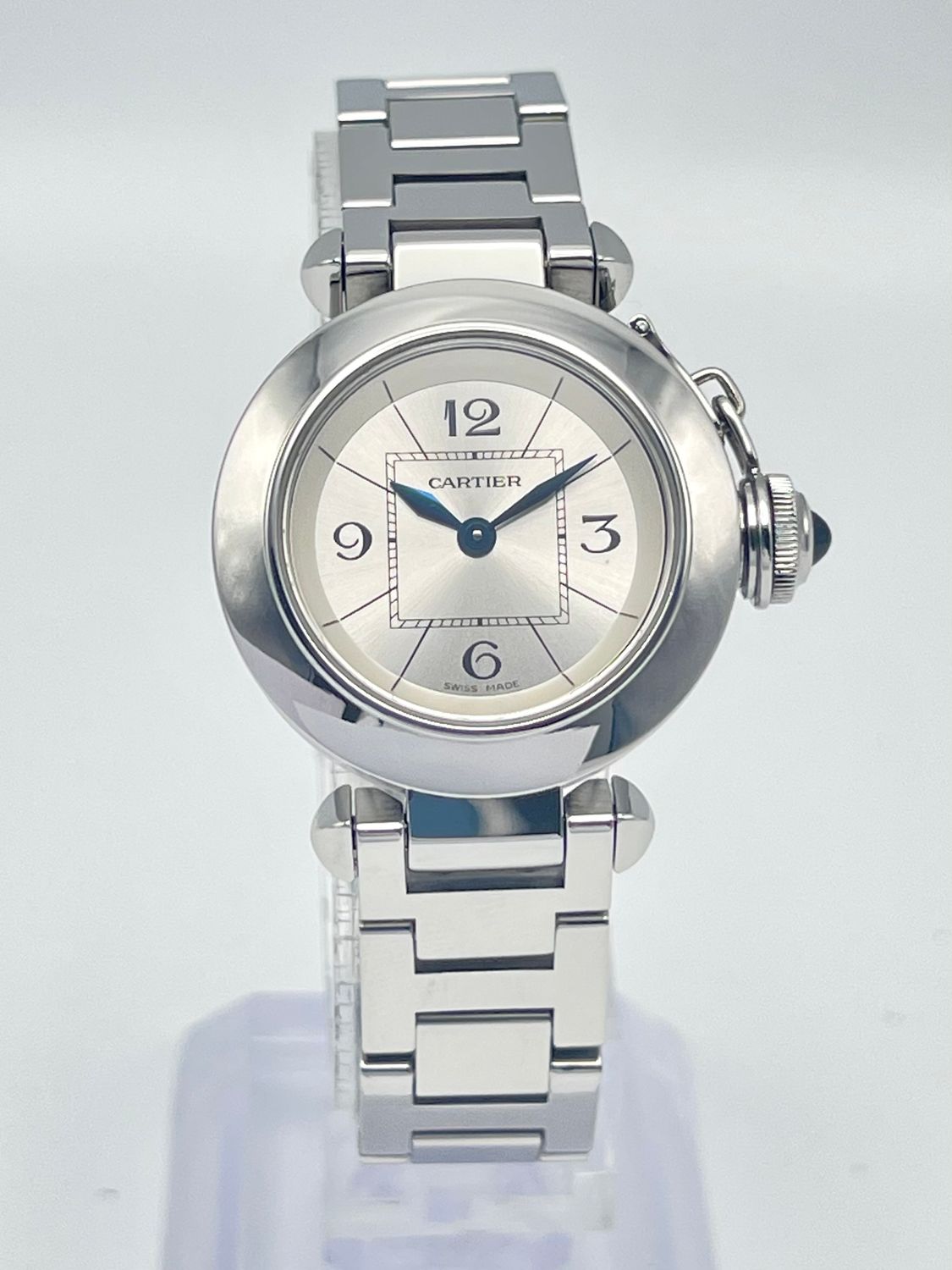 Cartier Miss Pasha 27mm Silver Dial W3140007 Quartz Stainless Steel