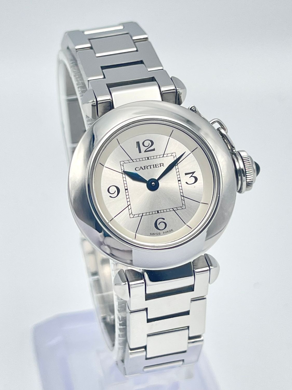 Cartier Miss Pasha 27mm Silver Dial W3140007 Quartz Stainless Steel