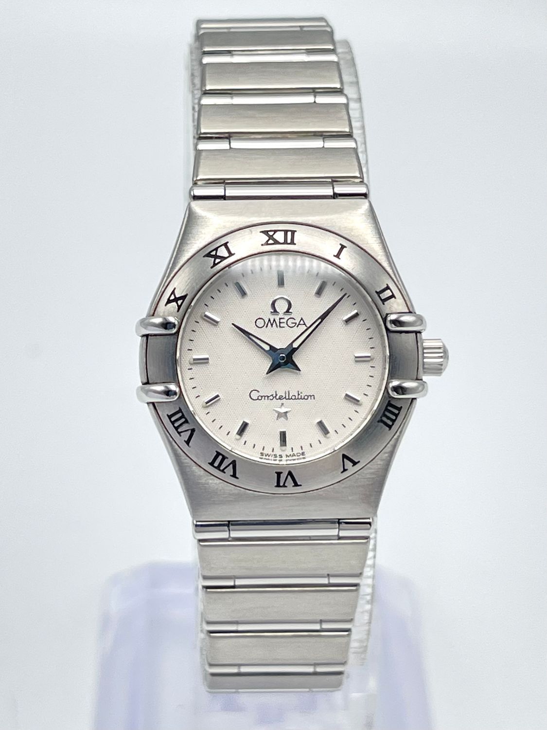 Ladies Omega Constellation 1562.30 22.5mm White Dial Stainless Steel Papers