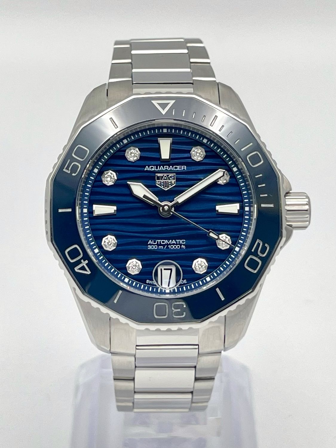 Tag Heuer Aquaracer Pro WBP231B 36mm Blue Diamond Dial Automatic 2021 Papers