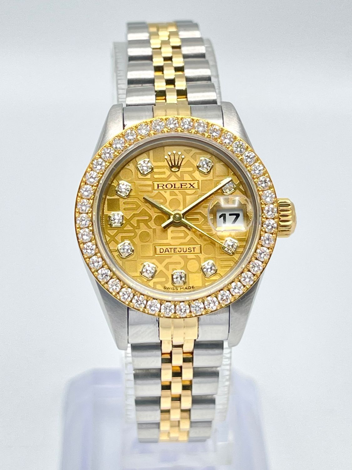 Rolex Datejust 26mm 79173 Factory Jubilee Diamond Dial Diamond Bezel Two Tone