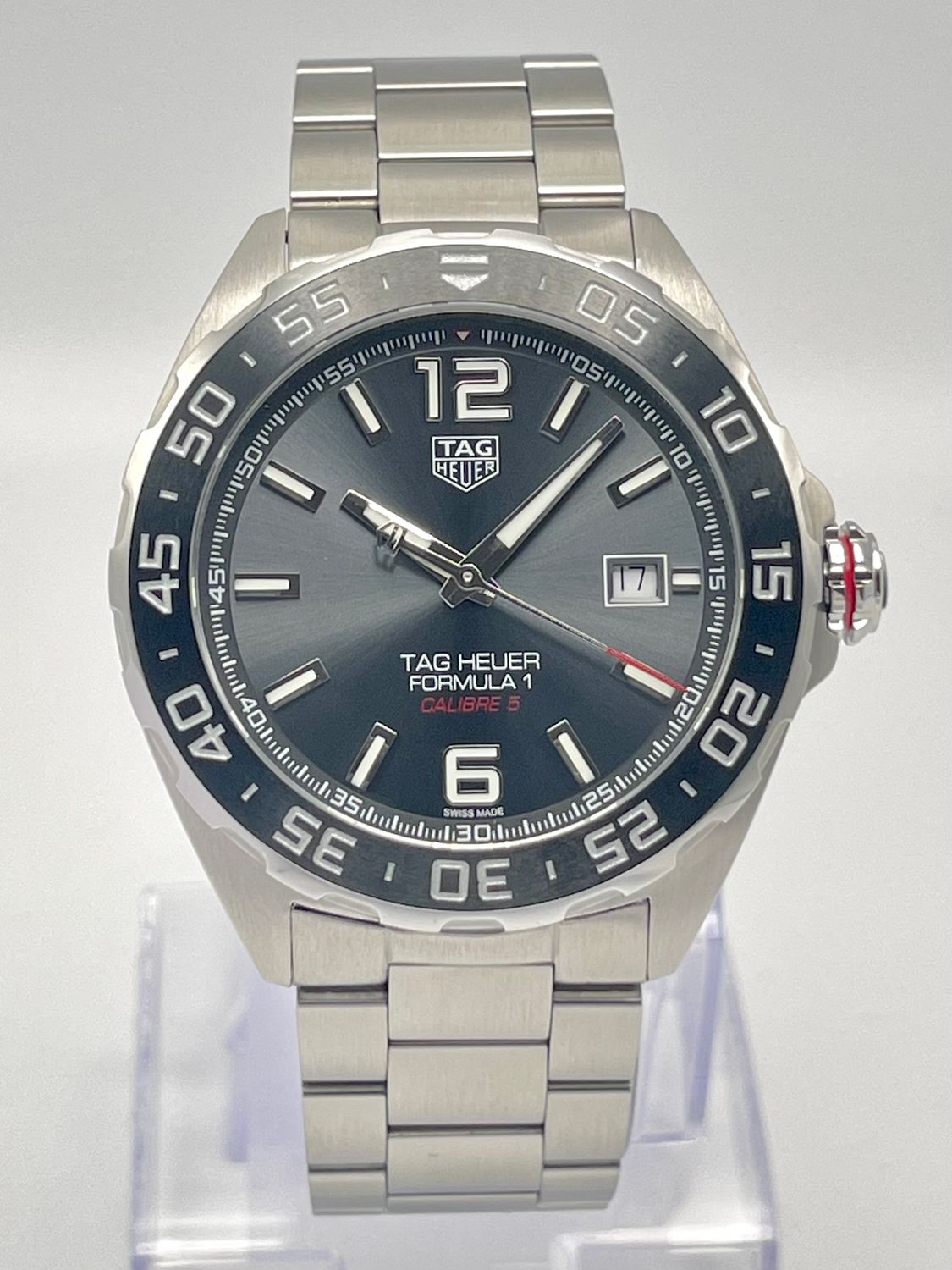 Tag Heuer Formula 1 WAZ2011 43mm Grey Dial Calibre 5 Stainless Steel 2025 Papers