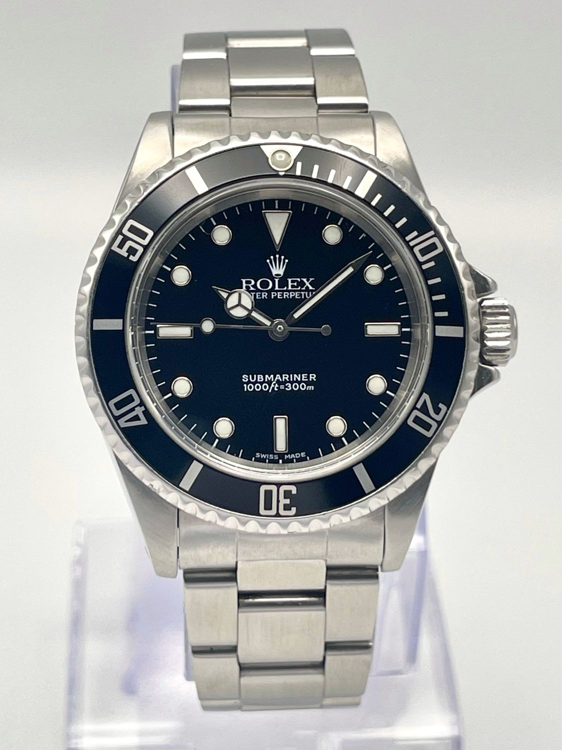 Rolex Submariner No Date 14060 40mm Black Dial Black Aluminium Bezel Sub Box
