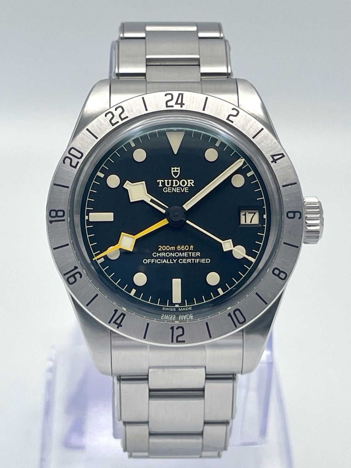 Tudor Black Bay Pro 79470 39mm Black Dial GMT Automatic Stainless 2022 Papers