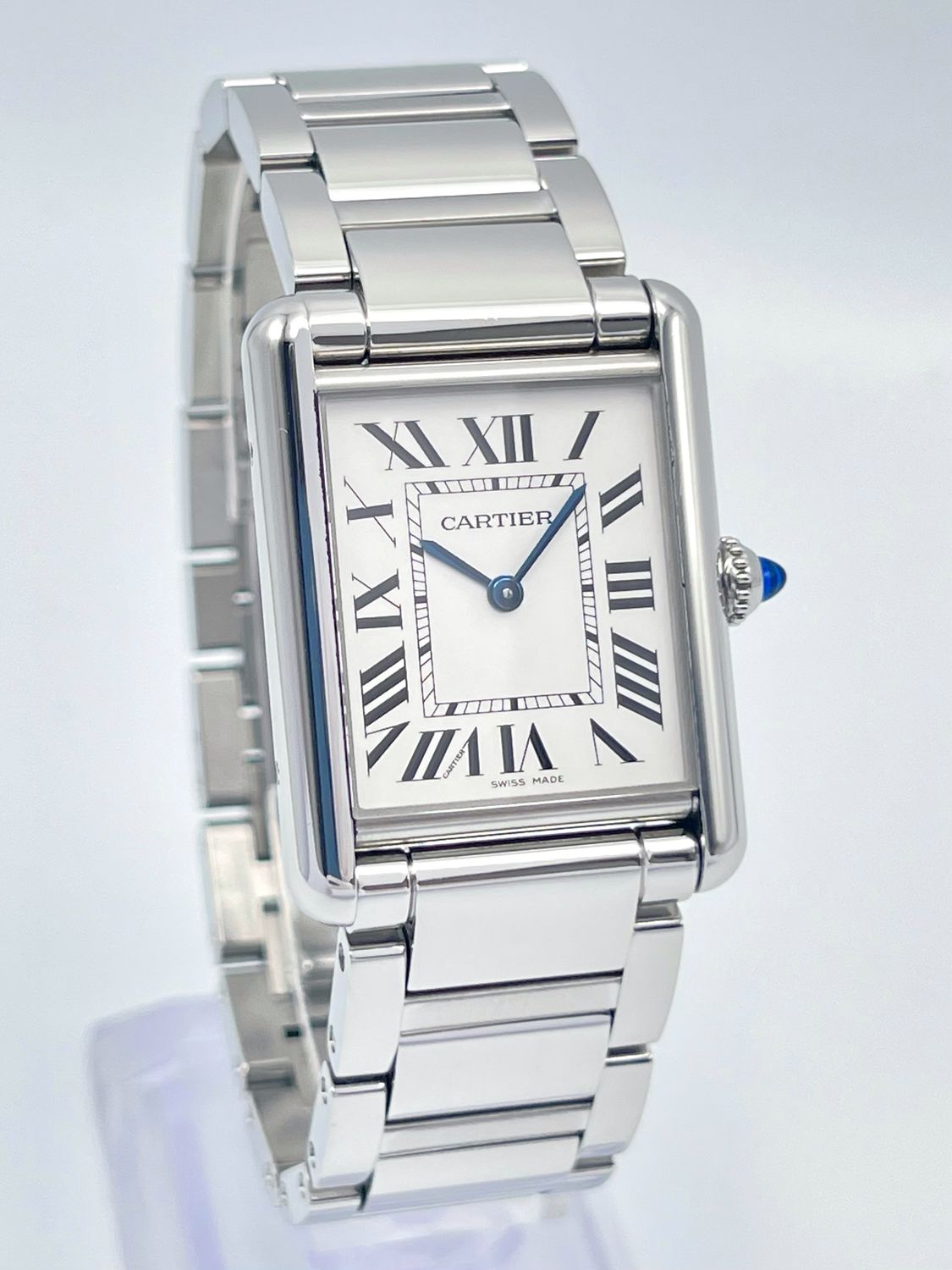 Cartier Tank Must 25.5mm WSTA0052 4323 Silver Dial Stainless Steel 2022 Papers