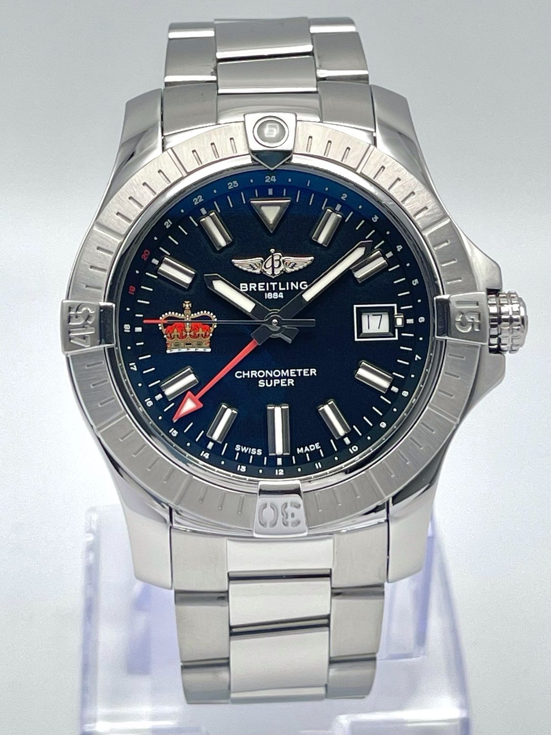 Breitling Avenger GMT Police Limited Edition A32397 43mm Black Dial Papers
