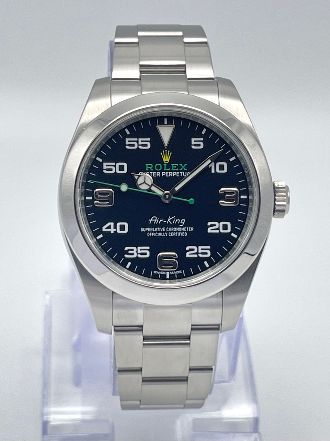Rolex Airking Oyster Perpetual 116900 40mm Black Dial Chronometer 2019 Papers
