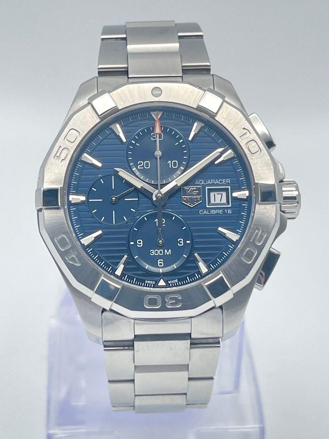 TAG HEUER AQUARACER 43mm CAY2112.BA0927 Blue Automatic Calibre 16 Chronograph