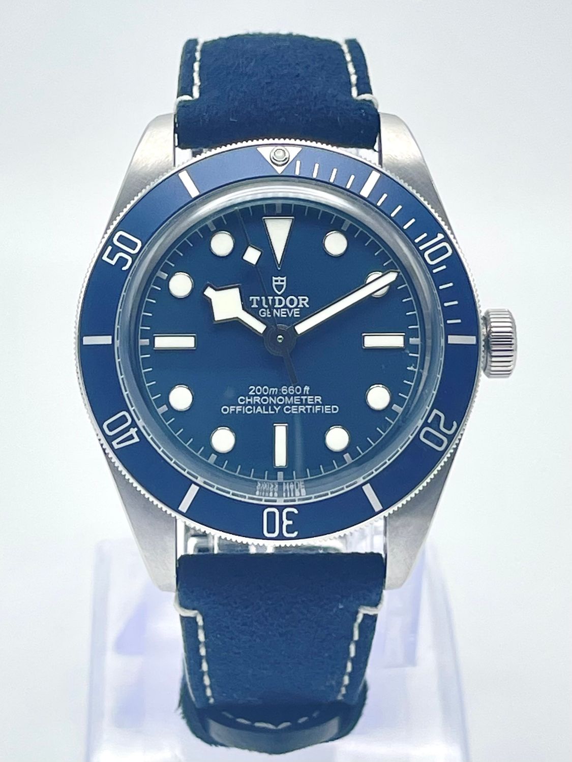 Tudor Black Bay 58 39mm 79030B Automatic Blue Dial Blue Bezel Blue Strap Papers