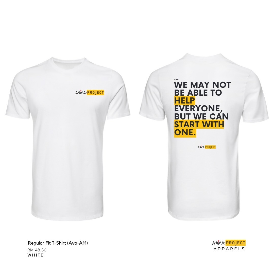 REGULAR FIT T-SHIRT (AVA-AM) WHITE
