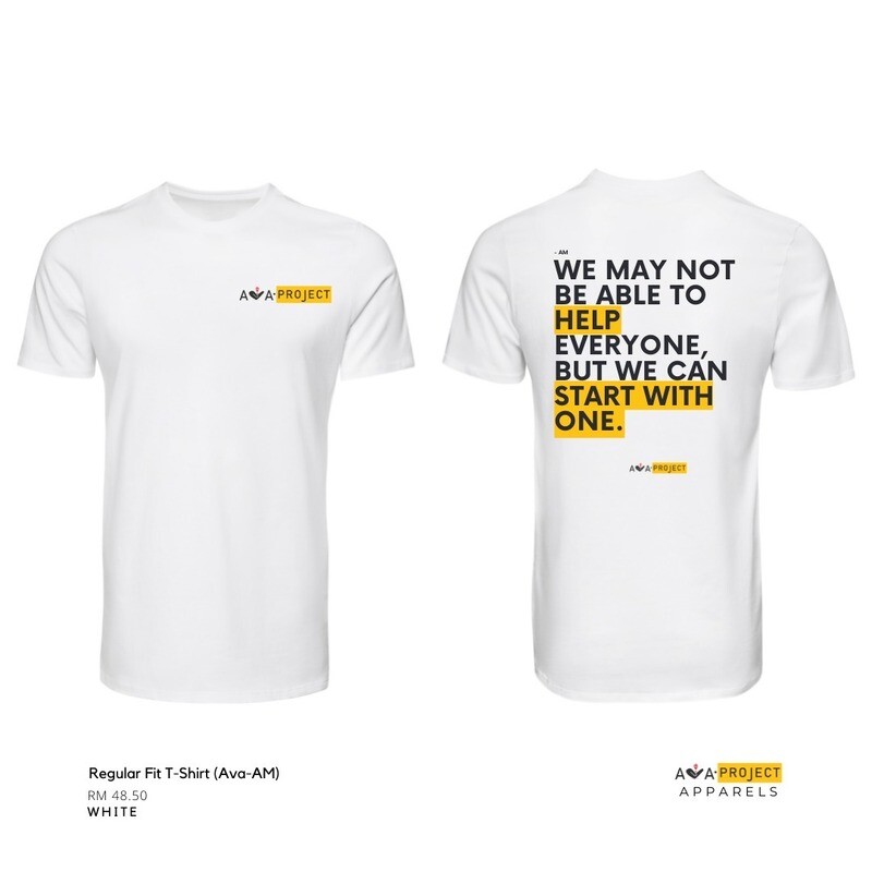 REGULAR FIT T-SHIRT (AVA-AM) WHITE