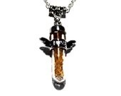 Gift Box Carnelian Guardian Angel Crystal Necklace - Birth signs Leo &amp; Virgo Friendship Peace Joy
