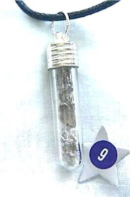 Large Apache Tear Crystal Toughenend Glass Pendulum