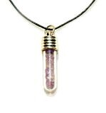 Powerful Ledpidolite Crystal Vial Pendant Meditation Anxiety Addictions Calming