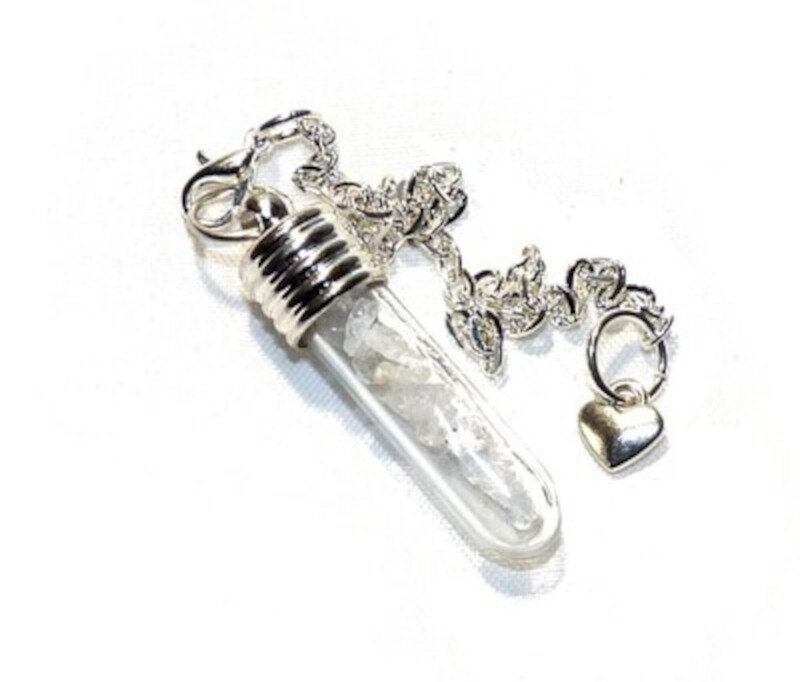 Brazilian Phenacite Crystal Meditation Healing Pendant Pendulum or Guardian Angel Higher Dimensions Ascension