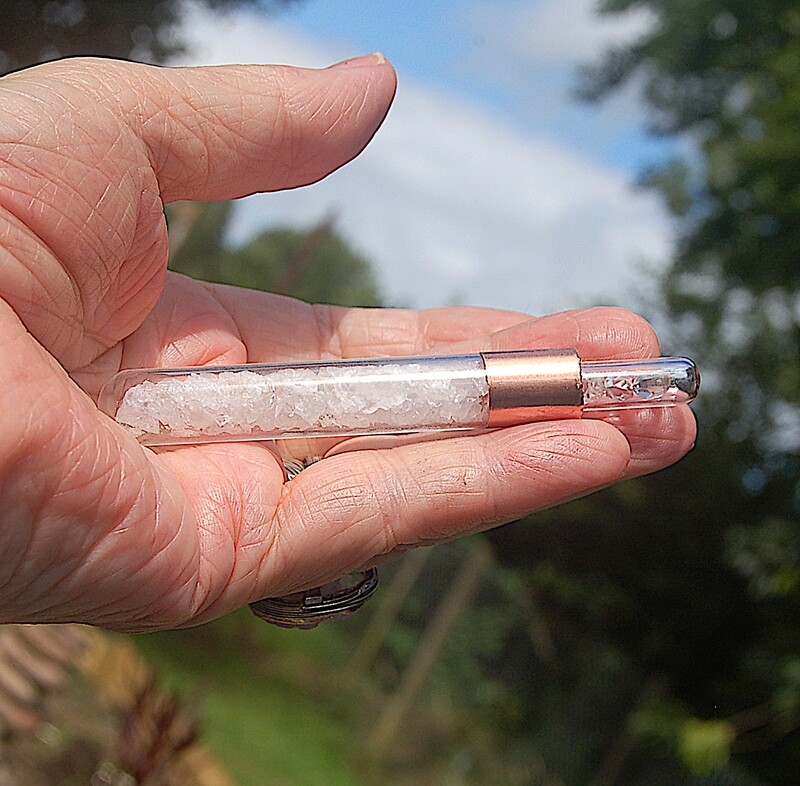 Ascension Brazilian Phenacite and Herkimer Crystal  Meditation Chakra Healing Wand Synergy Stone