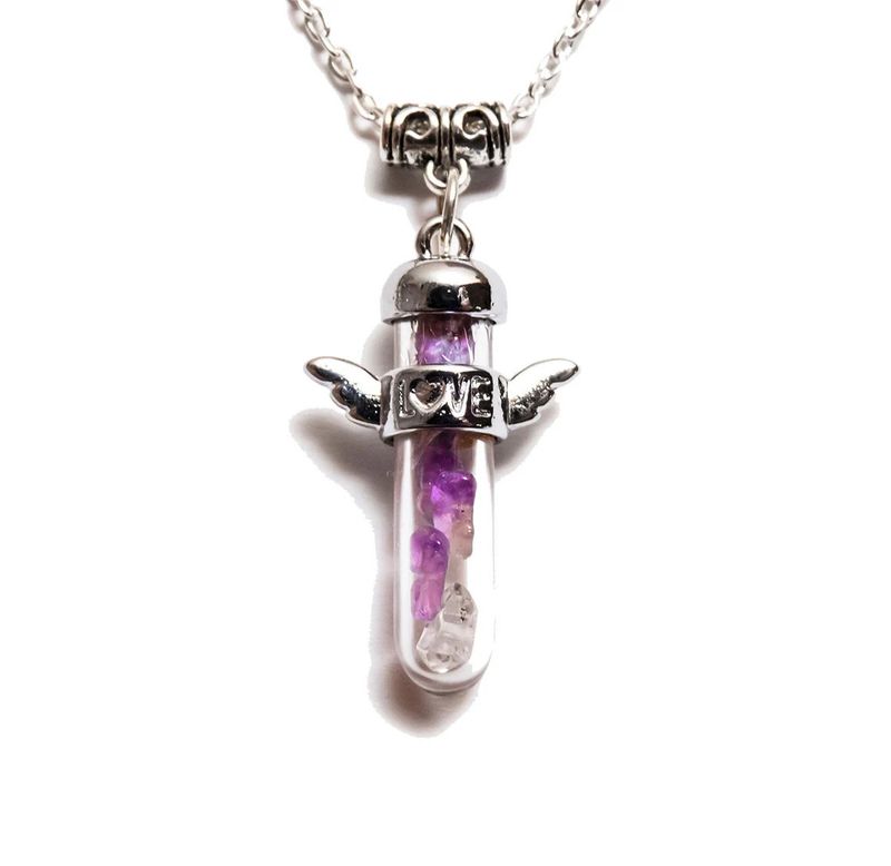 Free Shipping UK Amazing Archangel Zadkiel Love Wing Guardian Angel Crystal Pendant = Transforms Negative Energy, Forgiveness and Tolerance