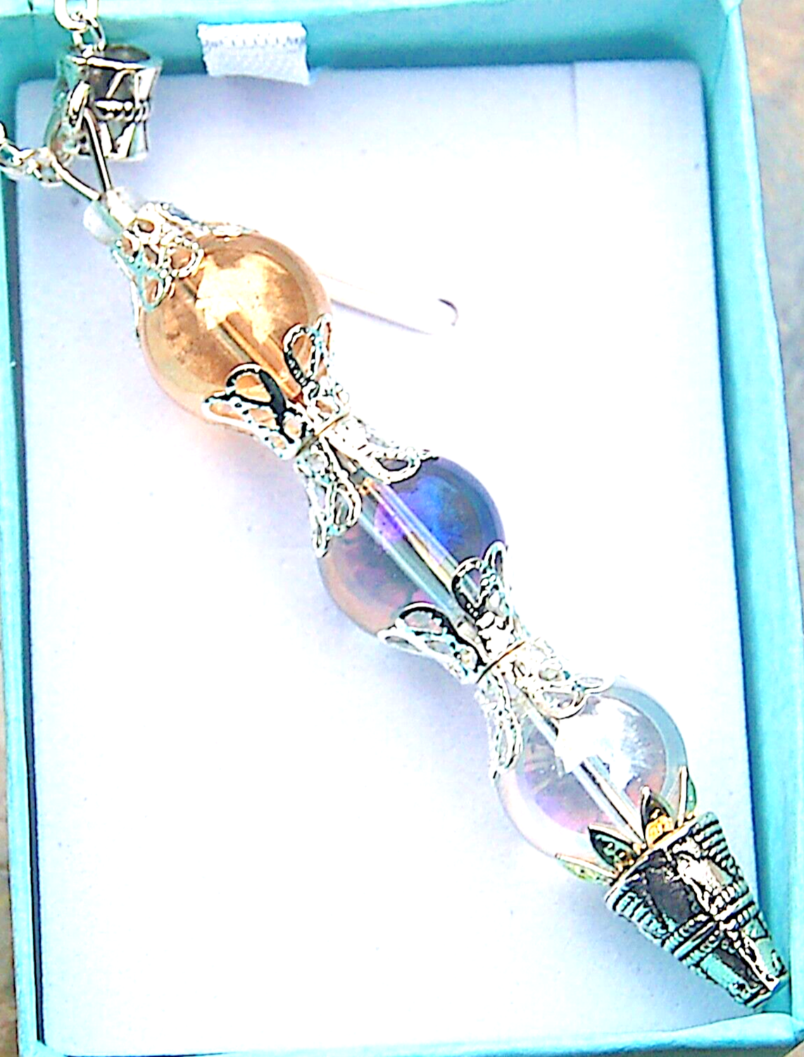 Quantum Healing Codes Sunshine, Purple and Angel Aura Higher Purpose Ascension Boxed Pendant