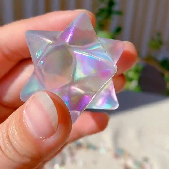 12 Point  Angel Aura  Crystal Merkabah Merkaba Cleanses and Protects Auric Field