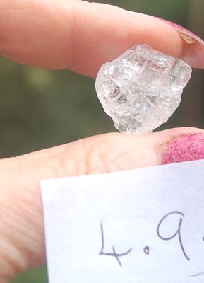 5D Powerful Brazilian Phenakite Phenacite Crystal Meditation Chakra Healing Synergy Ascension Stone Grid 4.9 grams
