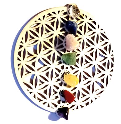 Flower of Life Crystal Ascension Healing Grid & Pendulum For You, Friends, Pets
