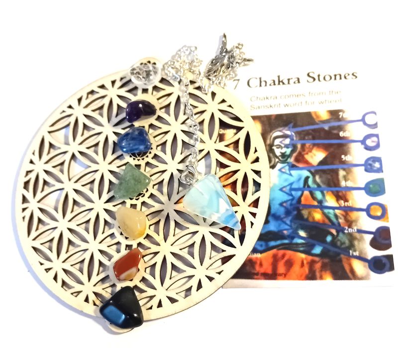 Flower of Life Crystal Ascension Healing Grid &amp; Pendulum For You, Friends, Pets
