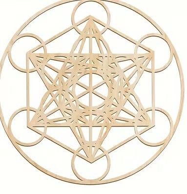 Metatron Ascension Cube Wooden Grid