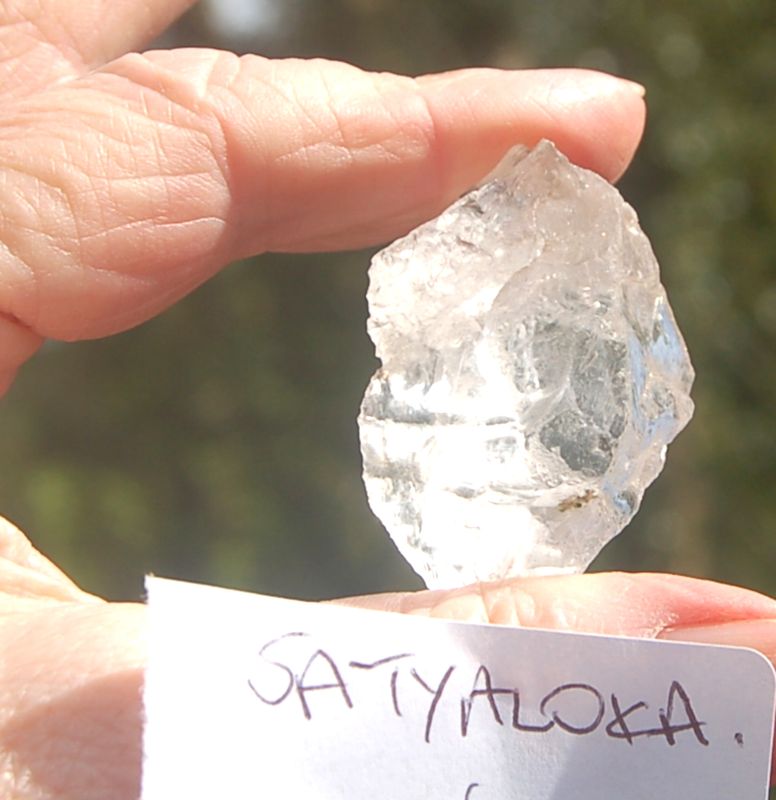 Powerful Satyaloka Quartz  Crystal Meditation Stellar Gateway Synergy Ascension Stone Grid 22g