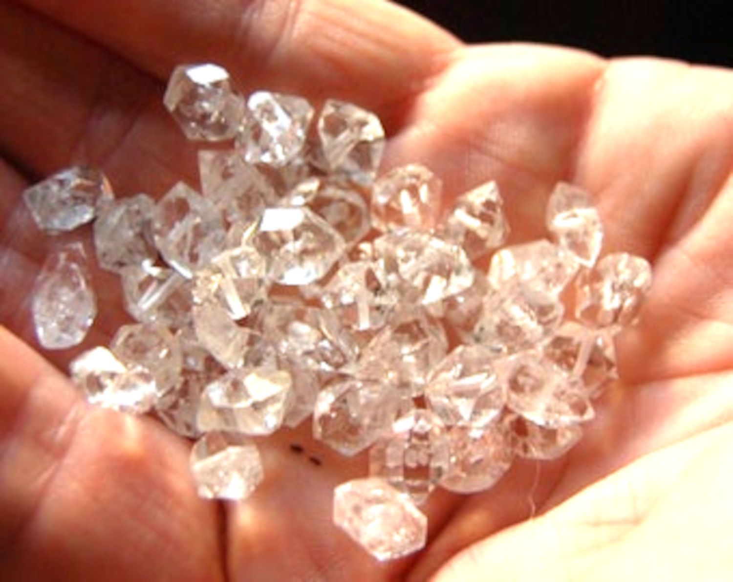 Powerful Herkimer Diamond Quartz Drilled Beads 6 to 8mm raises kundalini - EMF shield Soul Retrieval Divine Blueprint