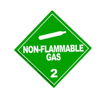 Class 2.2: Non-Flammable Gas Labels