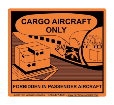 Label Cargo Aircraft Only